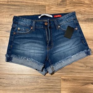 Celebrity Pink dark blue denim shorts